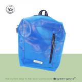 Rugtas Silnice backpack blue by green-goose with front zip pocket
