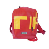 green-goose Rugtas Silnice backpack in red with yellow geometric panels