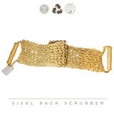 green-goose Rugscrubber Sisal Bamboe back scrubber with wooden handles