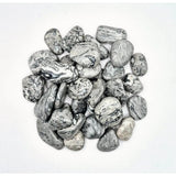 Moonlight Gemstones Edelsteen Picture Jasper chips, gray marbled tumble stones, 2–4 cm, 100 g