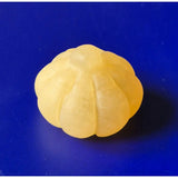 Calcite pumpkin carving, 20mm, yellow gemstone by Moonlight Gemstones