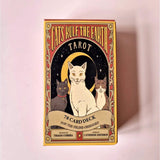 Cats Rule The Earth Tarot deck by Moonlight Gemstones, 78 cards; box art features three cats under a crescent moon