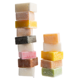 green-goose Amberblokjes Geschenkset with two stacks of assorted colorful soap blocks