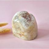 XL Edelsteen Druzy Pink Amethist Geode Freeform van 672 gram Statement Piece