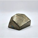 Pyrite freeform mineral specimen, metallic brassy surface, 185 g