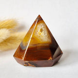 Druzy Grijze Agaat Diamant Staande Edelsteen Kristal - #22 78g