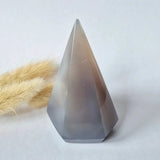 Druzy Grijze Agaat Diamant Staande Edelsteen Kristal - 169g