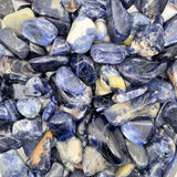 Sodalite chips by Moonlight Gemstones, blue tumbled stones 1–3 cm, 100 g