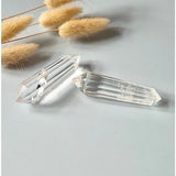 Premium bergkristal Vogel Crystal, 12 facets, 6–7 cm, set of 2