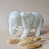 Moonlight Gemstones Edelsteen Grote Witte Jade Olifant, ongeveer 3,5 kg, symbool van Wijsheid