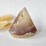 Druzy gray agate standing crystal from Moonlight Gemstones