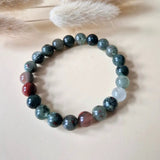 Edelsteen armband Dragon Blood met 8mm ronde kralen