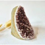 Lichtpaarse Amethist Druzy Vrije Vorm geode, gepolijst cluster; Moonlight Gemstones