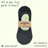 green-goose Bamboe Dames Footies - 10 paar - 85% Bamboe - Zwart - Maat 35-39