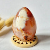 Carneool Ei 153g, Moonlight Gemstones, natuurlijk gepolijst edelsteen ei, uniek exemplaar