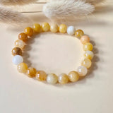 Edelsteen armband met 8mm Oranje Aventurijn kralen, Moonlight Gemstones