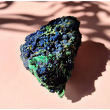 Druzy Azuriet-Malachiet ruwe edelsteen, blauwgroene kristallen, Moonlight Gemstones
