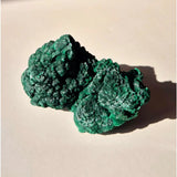 Velvet Malachite Cat Eye rough cluster rock, emerald green, Moonlight Gemstones, 124g
