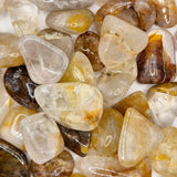 Golden Healer gemstone chips, Moonlight Gemstones, 2–5 cm tumbled stones in a 100 g bag
