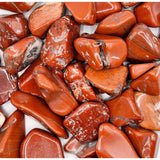 Red Jasper chips, polished tumble stones, 2–5 cm, 100 g
