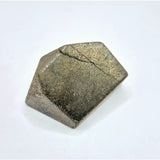 Edelsteen Pyriet Freeform from Moonlight Gemstones, metallic grey pyrite with gold-toned veining