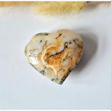 Druzy rode mosagaat hart 6–8 cm, perfect voor Valentijn.