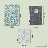 Cook Concept katoenen broodzakken, set van 3 door green-goose; drie prints en afmetingen 30×20,5 cm; 26×17,5 cm; 20×15,5 cm