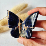 Edelsteen Vlinder sodalite butterfly, 6x5 cm, Moonlight Gemstones