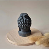 Shungite Meditatie Buddha 6 cm, zwart shungiet beeld van Moonlight Gemstones voor bescherming en aarding