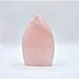 Moonlight Gemstones rozenkwarts druppelvormige staande edelsteen kristal, roze