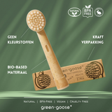 green-goose Oral B bio-based castor-oil toothbrush heads XL, uncolored, 2-pack