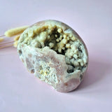 XL pink amethyst druzy geode freeform from Moonlight Gemstones, 615 g, statement piece