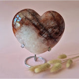 XXL Hematoide Kwarts Hart Moonlight Gemstones, vuurkwarts met hematiet insluitsels, 1760 g