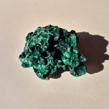 Velvet Malachite Cat Eye rough cluster, green mineral, 160g