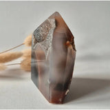 Druzy agaat toren uit Uruguay #104, 245 g, Moonlight Gemstones edelsteen
