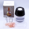 Zoutsteen Aromadiffuser met Vlam Effect en Kleurwisseling USB Wit