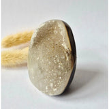 Druzy agaat geode uit Uruguay, 234 g, kristallige binnenkant, Moonlight Gemstones
