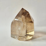 Lemurian smoky quartz with golden rutile punt, 401 g, Moonlight Gemstones