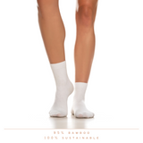 green-goose Bamboe Sokken - Wit, pair of white bamboo socks