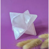 Kristallen Edelsteen Merkaba Roze Calciet, 8 cm, Moonlight Gemstones