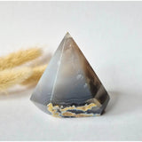 Druzy Grijze Agaat Diamant Staande Edelsteen Kristal - #35 187g