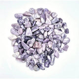 Lepidolite chips by Moonlight Gemstones, 1–3 cm purple tumble stones, 100 g