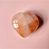 Hartvormige Fire Quartz Hematoïde Kwarts edelsteen, Moonlight Gemstones