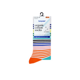 Benyson organic cotton socks, multicolor striped, unisex, 1 pair