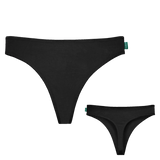 Gaubert seamless bamboo string slips, black, 2-pack by green-goose.