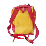 green-goose Rugtas Silnice backpack, yellow body with red straps
