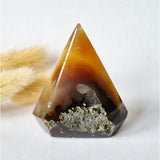 Druzy Grijze Agaat Diamant Staande Edelsteen Kristal - #19 84g