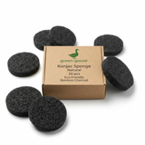 green-goose Konjac sponges, natural bamboo charcoal, 20 pcs