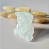 Edelsteen Crystal Carving Bear by Moonlight Gemstones – Bergkristal pale blue quartz figurine