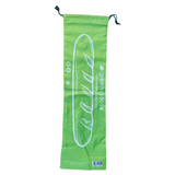 green-goose reusable rPET baguette bag 70x21cm in bright green with drawstring closure